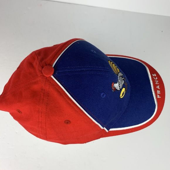 France Gallic Rooster Cockerel Football Rugby Hat Blue French Embroidered NWOT - Picture 6 of 8